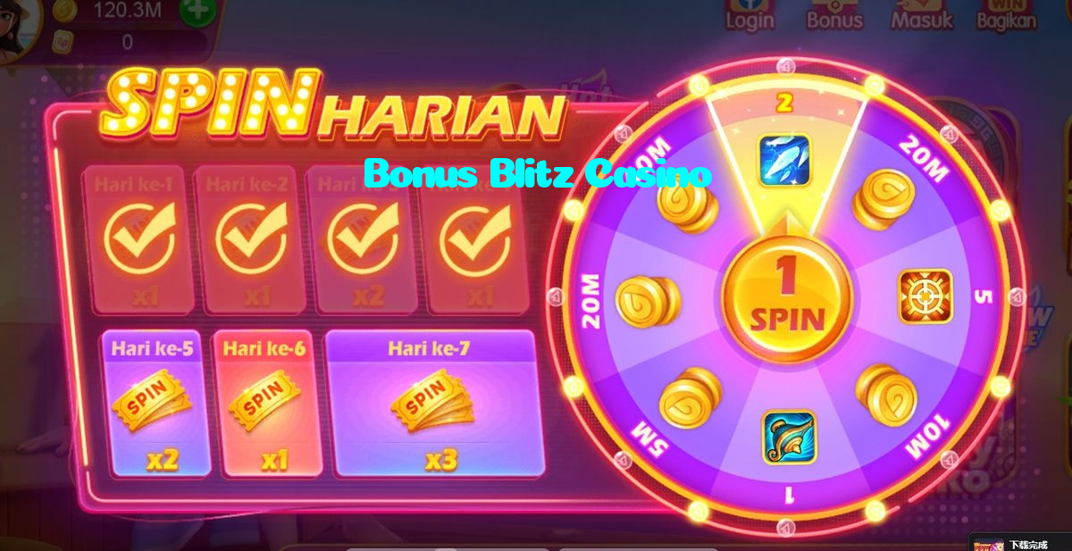 Bonus Blitz Casino casino presented on mobile device in Pakistan with slots and live games